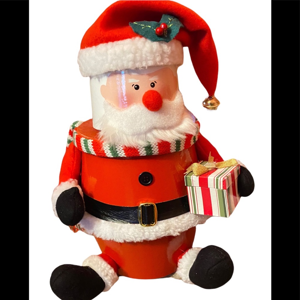 Harry & David 🎅🏼 Santa Clause 3 Tier Christmas Container Shelf Sitter Decor
